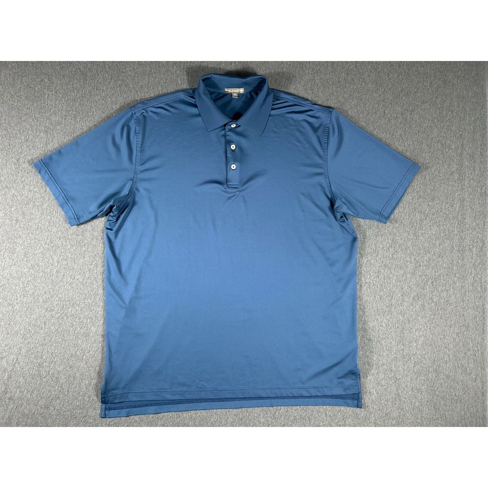 Peter Millar Summer Comfort Polo Shirt Blue Size XL